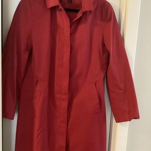 Anne Klein AK2 rose rain coat with hood